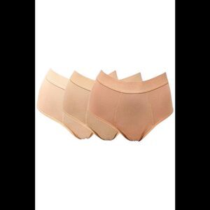 Rhonda Shear 3-pack Shear Leak-Resistant Brief Sienna/Pink Beige/Beige -